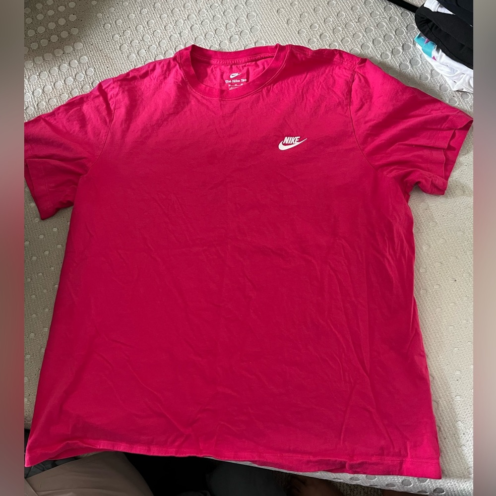 Hot pink Nike shirt